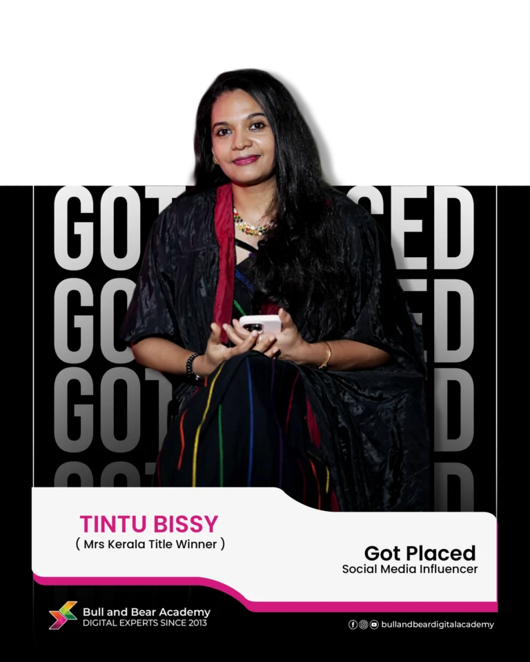 Got placed from bull and bear digital academy